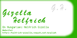 gizella helfrich business card